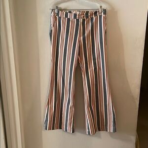 Funky striped bell bottoms by Anthropology